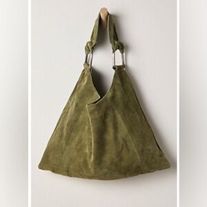 Free People Olive Green Shoulder Bag